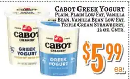 Trade Fair Supermarket CABOT GREEK YOGURT offer