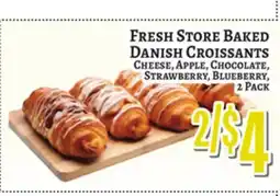 Trade Fair Supermarket FRESH STORE BAKED DANISH CROISSANTS offer