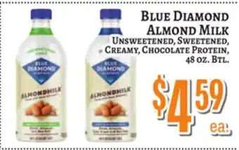Trade Fair Supermarket BLUE DIAMOND ALMOND MILK offer