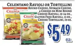 Trade Fair Supermarket CELENTANO RAVIOLI OR TORTELLINI offer