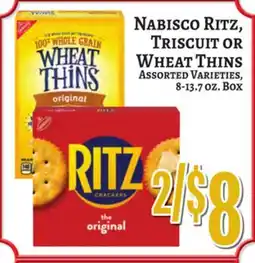 Trade Fair Supermarket NABISCO RITZ, TRISCUIT OR WHEAT THINS offer