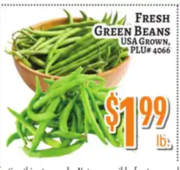 Trade Fair Supermarket FRESH GREEN BEANS offer