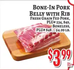 Trade Fair Supermarket BONE-IN PORK BELLY WITH RIB offer