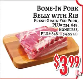 Trade Fair Supermarket BONE-IN PORK BELLY WITH RIB offer