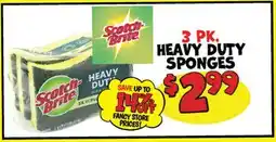 Ollie's Scotch-Brite 3 PK. HEAVY DUTY SPONGES offer