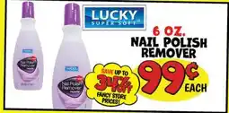 Ollie's LUCKY 6 OZ. NAIL POLISH REMOVER offer