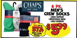 Ollie's CHAPS MEN'S CREW SOCKS offer