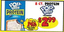 Ollie's POP-TARTS 8 CT. PROTEIN offer