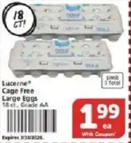 Vons Lucerne Cage Free Large Eggs offer