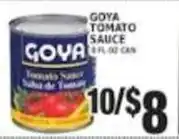Associated Goya tomato sauce offer