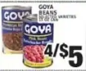 Associated Goya beans select varieties offer