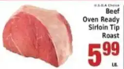 Associated U.S. A Choice Beef Oven Ready Sirloin Tip Roast offer