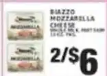 Associated Biazzo mozzarella cheese offer