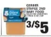 Associated Gerber stage 2nd baby food offer
