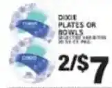 Associated Dixie plates or bowls offer