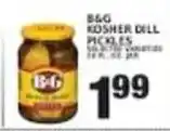 Associated B&G kosher dill pickles offer