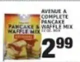 Associated Avenue A complete pancake waffle mix offer