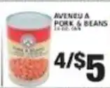 Associated Aveneu a pork & beans offer