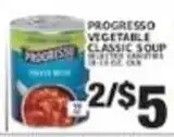 Associated Progresso vegetable classic soup offer