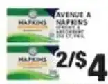 Associated Hapkins Avenue A Napkins offer