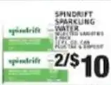 Associated Spindrift sparkling water offer