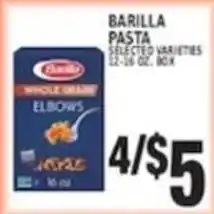 Associated Barilla pasta offer