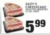 Associated Suzy's cheesecake offer