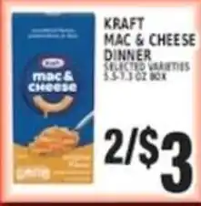 Associated Kraft mac & cheese dinner offer