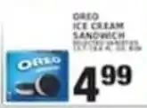 Associated Oreo ice cream sandwich offer