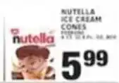 Associated Nutella ice cream cones offer