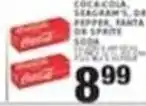 Associated Coca-Cola, Seagram's, Dr Pepper, Santa Cruz Sprite Soda offer