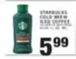 Associated Starbucks cold brew iced coffee offer