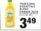 Associated Tropicana essentials blend orange juice offer