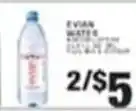 Associated Evian water offer