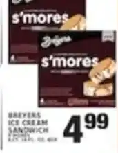 Associated Breyers ice cream sandwich offer