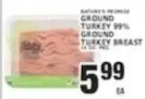 Associated Nature's Promise ground turkey 99% ground turkey breast offer