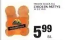 Associated Frozen sugar hill chicken pattys offer