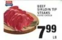Associated BeeF Sirloin Tip Steaks offer