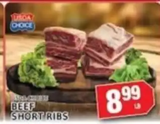 Associated Usda choice beef short ribs offer