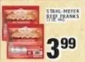 Associated Strahl-Meyer beef franks offer
