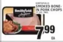Associated Smithfield smoked bone-in pork chops offer