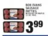 Associated Bob Evans sausage patties offer