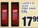 Associated Lloyd's st louis pork spare ribs offer