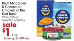 Giant Eagle Kraft macaroni & cheese or chicken of the sea tuna offer