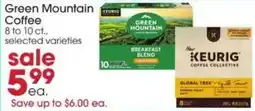 Giant Eagle Green mountain coffee offer