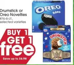 Giant Eagle Drumstick or oreo novelties offer