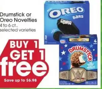 Giant Eagle Drumstick or oreo novelties offer