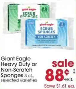 Giant Eagle Giant eagle scrub sponges non-scratch offer
