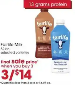 Giant Eagle Fairlife milk offer