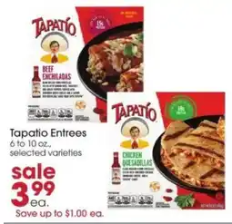 Giant Eagle Tapatio Entrees offer